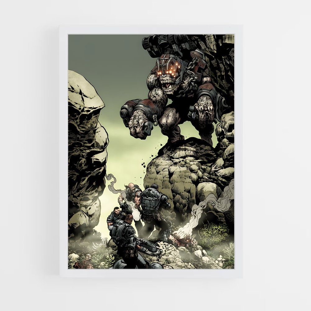 Poster Tempête de Gears – affiche Gears of war (vue 3)